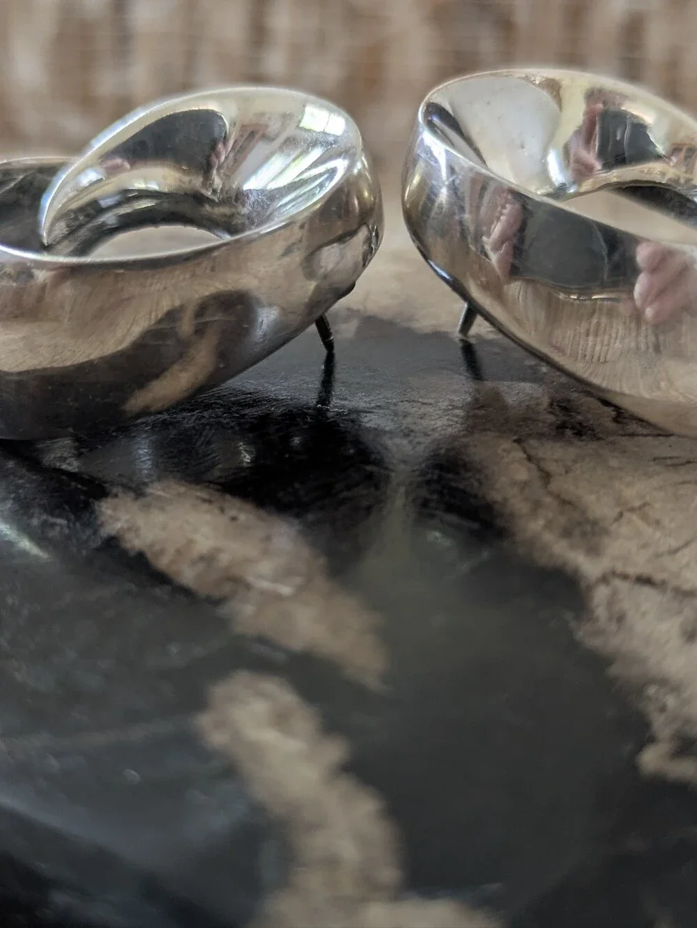 Gorgeous Sterling Silver Vintage Spiral Earrings
